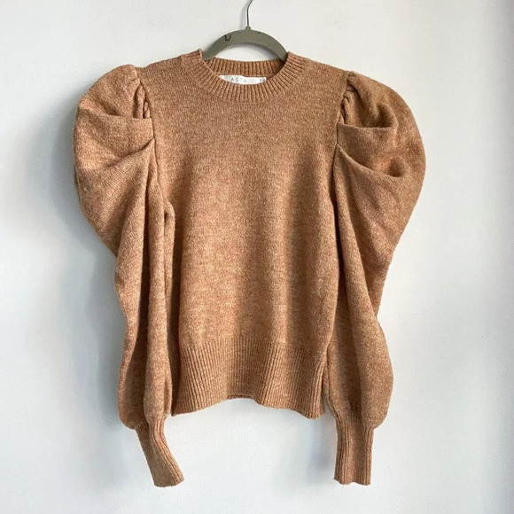 NEW ASTR the Label Puff Sleeve Wool Blend  Pullover Sweater XS - Picture 6 of 8